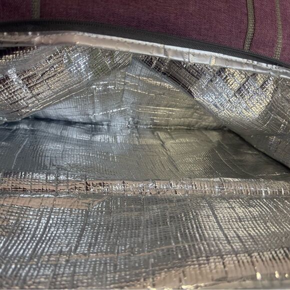 Purple Travel Tote Bag with Durable Fabric and Shoulder Straps big cooler tote - Picture 3 of 4